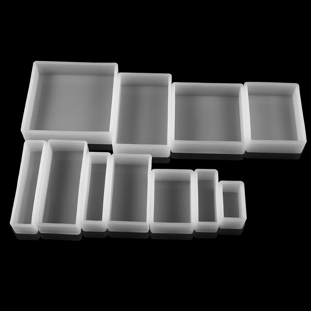 1Pcs Silicone Mold for DIY Coaster Pendant Jewelry Making Accessories - Square Rectangle Shape - Ideal for Dried Flowers or UV Epoxy Resin Plant Mould image 6