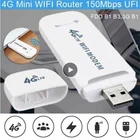 4G LTE Wi-Fi Беспроводной USB-ключ, мобильный широкополосный сим-карта, модем, беспроводной маршрутизатор, портативный универсальный адаптер маршрутизатора 100 Мбитс