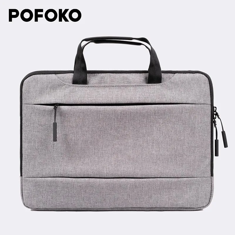 Брендовая сумка для ноутбука Pofoko 12 13 14 15 4 дюйма деловой чехол с водонепроницаемой