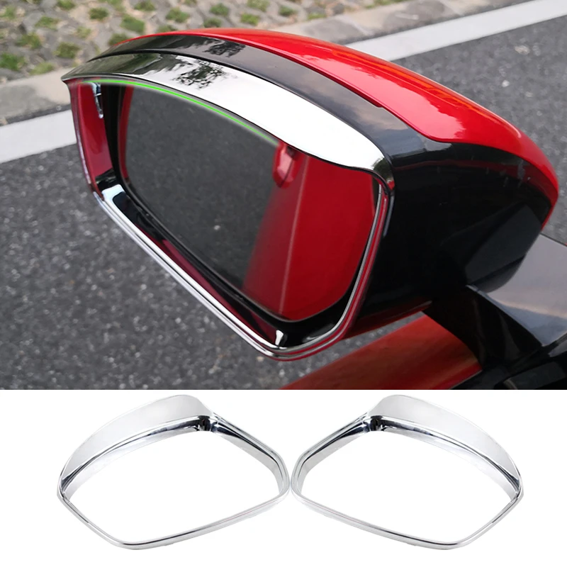 Аксессуары для автомобилей 2 шт. ABS хромированные боковые зеркала заднего вида