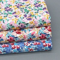 pastoral style 100 cotton small floral fabric for sewing accessories patchwork supplies by half meter