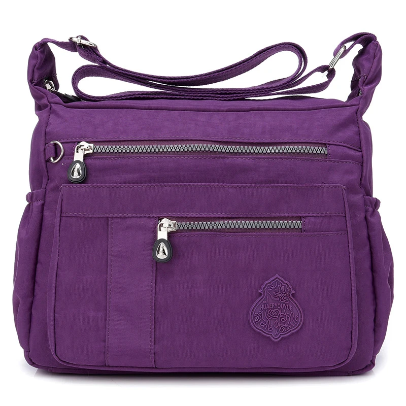 Gorgeous purple Новые женские сумки-мессенджеры для женщин, водонепроницаемые нейлоновые сумки, женские сумки через плечо, женские сумки через плечо - Цвет: Gorgeous purple