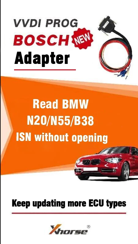 Xhorse VVDI Prog Bosch Adapter / MB BGA VVDI2 FULL Read BMW ECU N20 N55 B38 ISN without Opening Free Shipping by DHL | Автомобили и