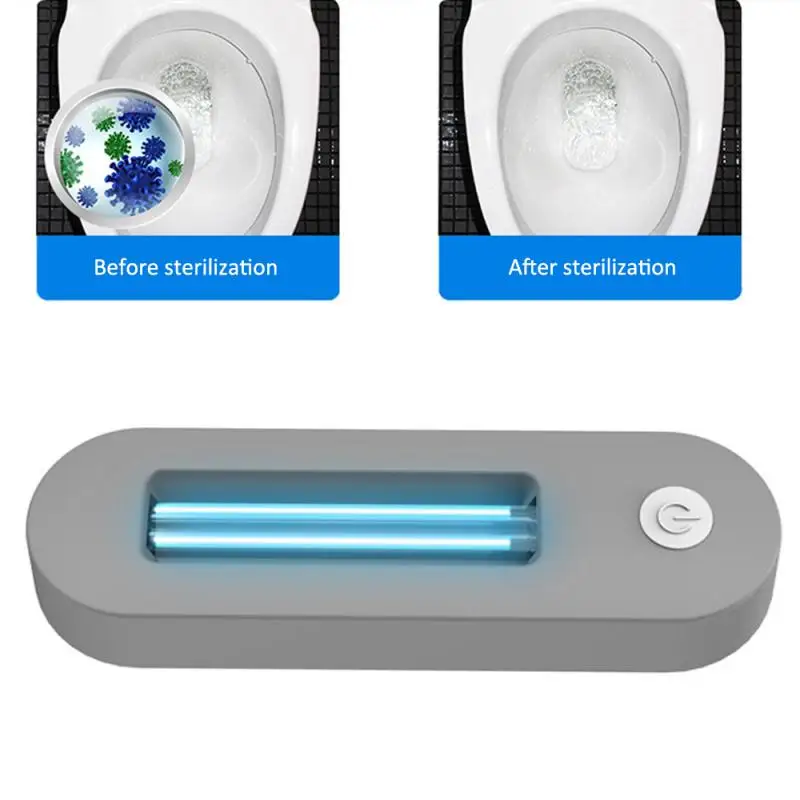

Портативная перезаряжаемая ультрафиолетовая УФ-стерилизатор, лампа для дезинфекции туалета, бытовая практичная перезаряжаемая USB-лампа, 1 ...
