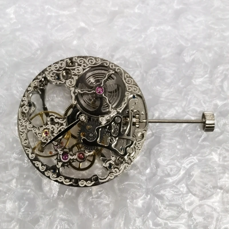 Запасной Серебряный механизм с ручным заводом 17 камней прочный для механизма
