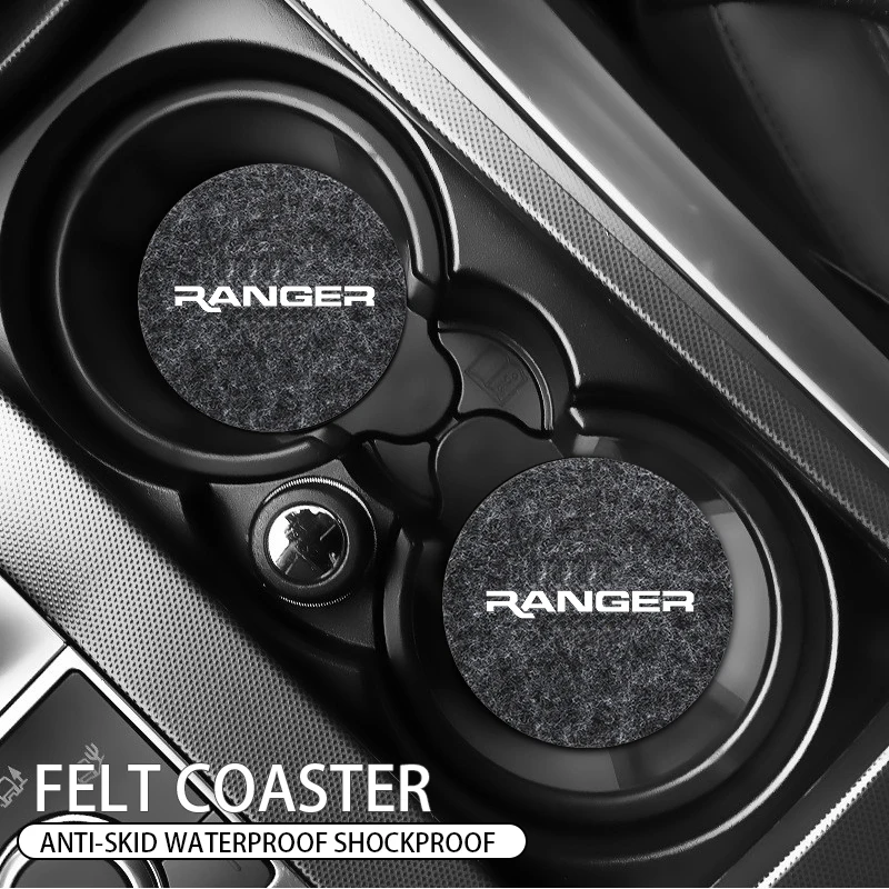 Новые противоскользящие подставки для чашек войлочные изолированные круглые Ford