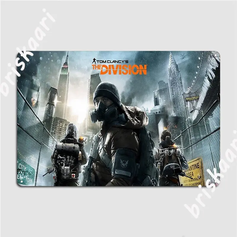 

The Division Metal Signs Cinema Kitchen Customize Wall Decor pub Garage Tin sign Posters