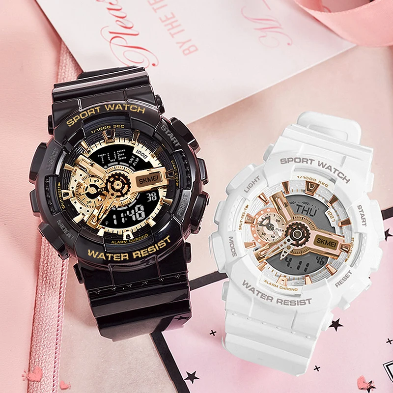 Часы SKMEI мужские спортивные водонепроницаемые со светодиодным дисплеем|Мужские