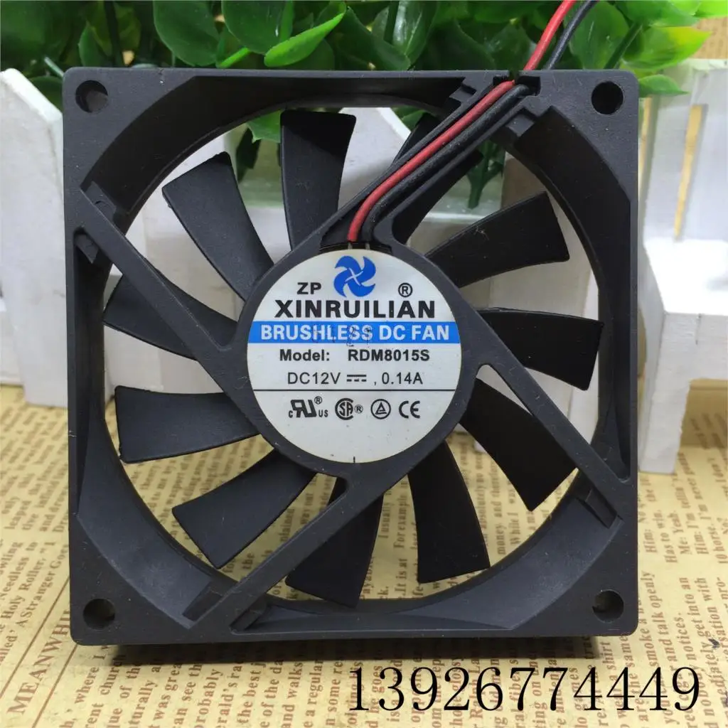 Бесшумный охлаждающий вентилятор для ruilian Science RDM8015S 12V 0.14A 8cm 8015 | Компьютеры и офис