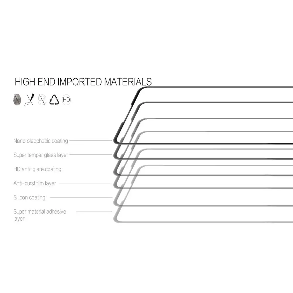 Закаленное стекло с полным покрытием для Xiaomi Redmi K30 защита экрана NILLKIN CP + PRO
