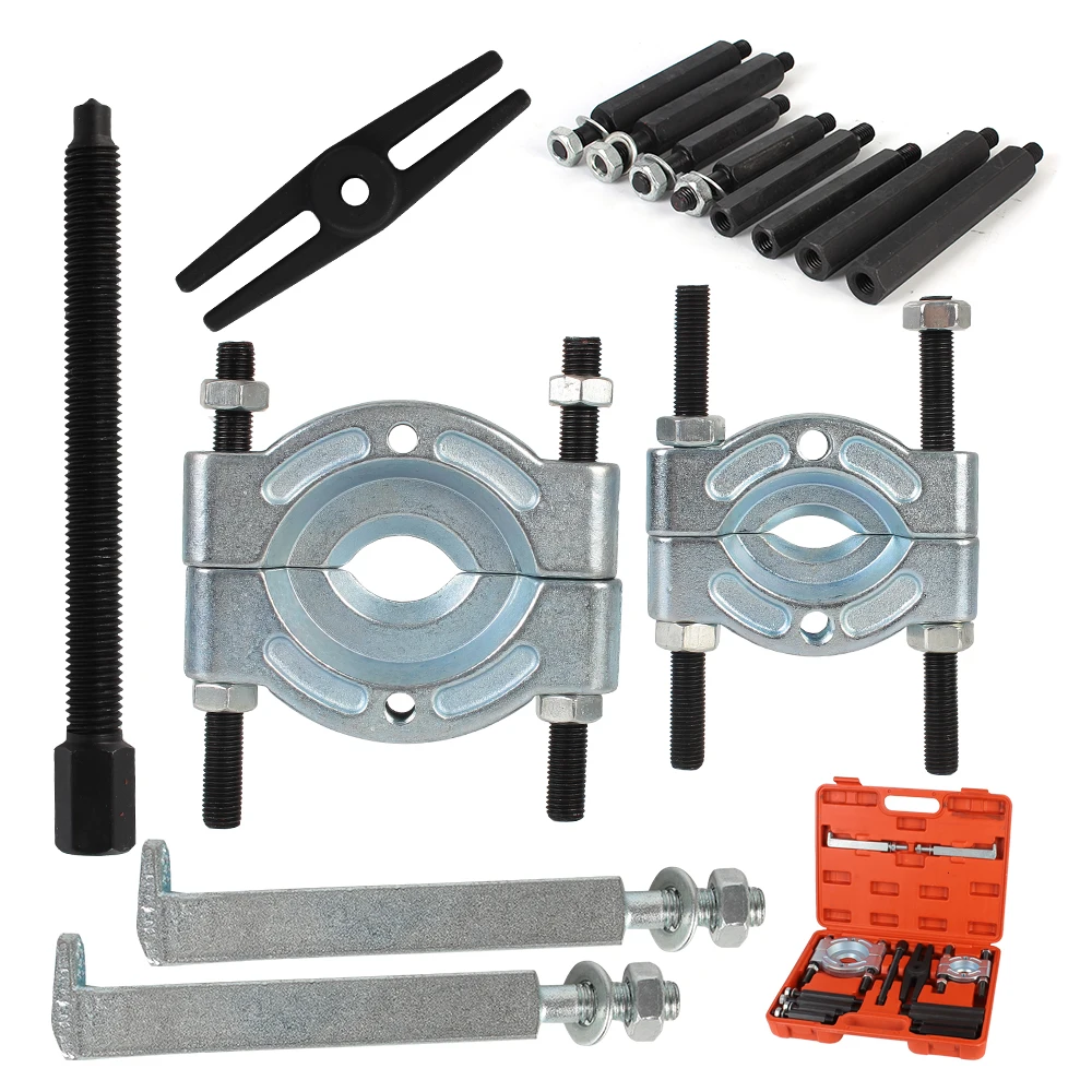 

12/14pcs Fly Wheel Tool 30-50mm Gear Puller 75-95mm Bar-Type Splitter Bearing Removal Tool Set Car Bearing Separator Puller Set