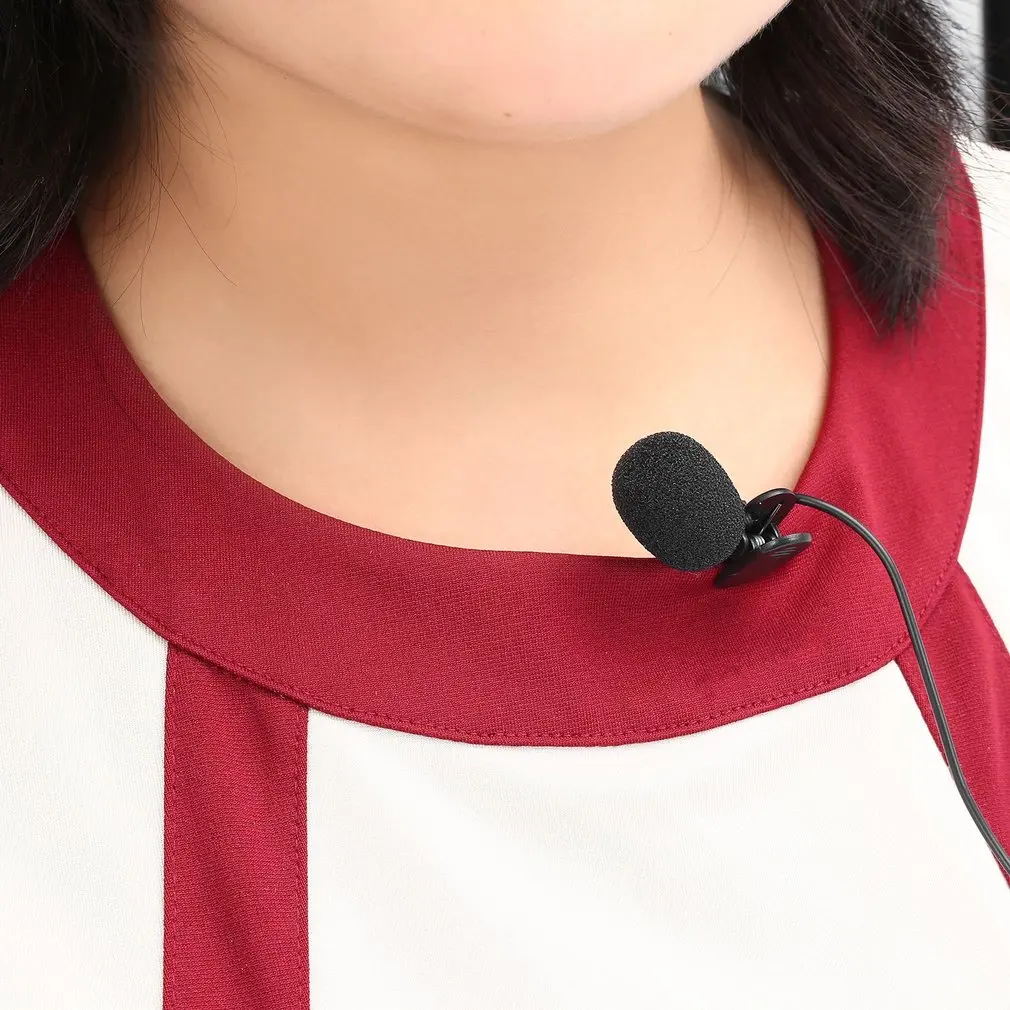 1 шт. 3 5 мм мини студийный речевой микрофон Hands Free Clip on для компьютера ПК ноутбука