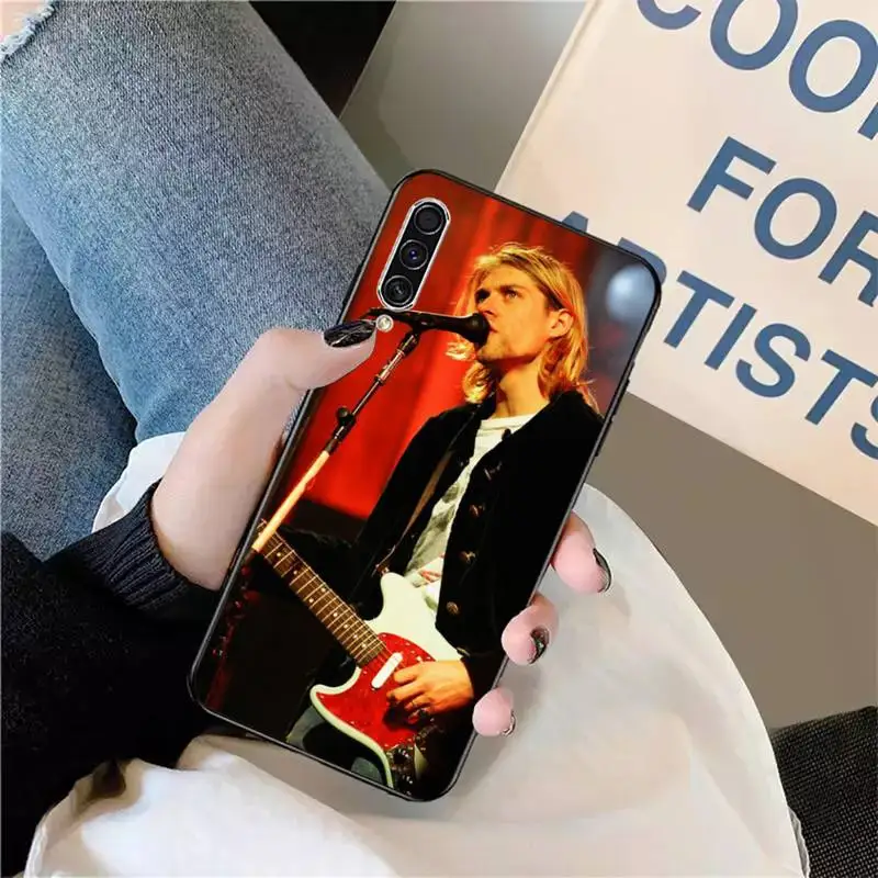

Rock Band Nirvana Kurt Cobain Phone Case For Samsung galaxy S 9 10 20 A 10 21 30 31 40 50 51 71 s note 20 j 4 2018 plus