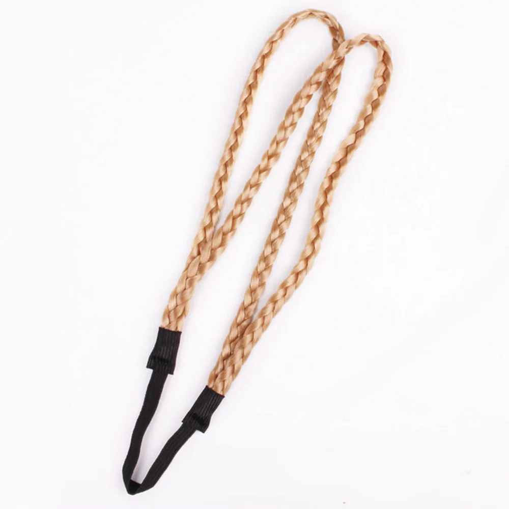 Моделирование синтетические волосы плетеный ободок на голову эластичная