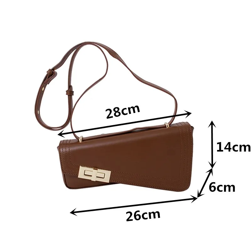 

Retro Irregular Saddle Shape Bag Women Popular Foreign Style Small Flap Shoulder Armpit Bags Lady Quality Leather Crossbody Bag
