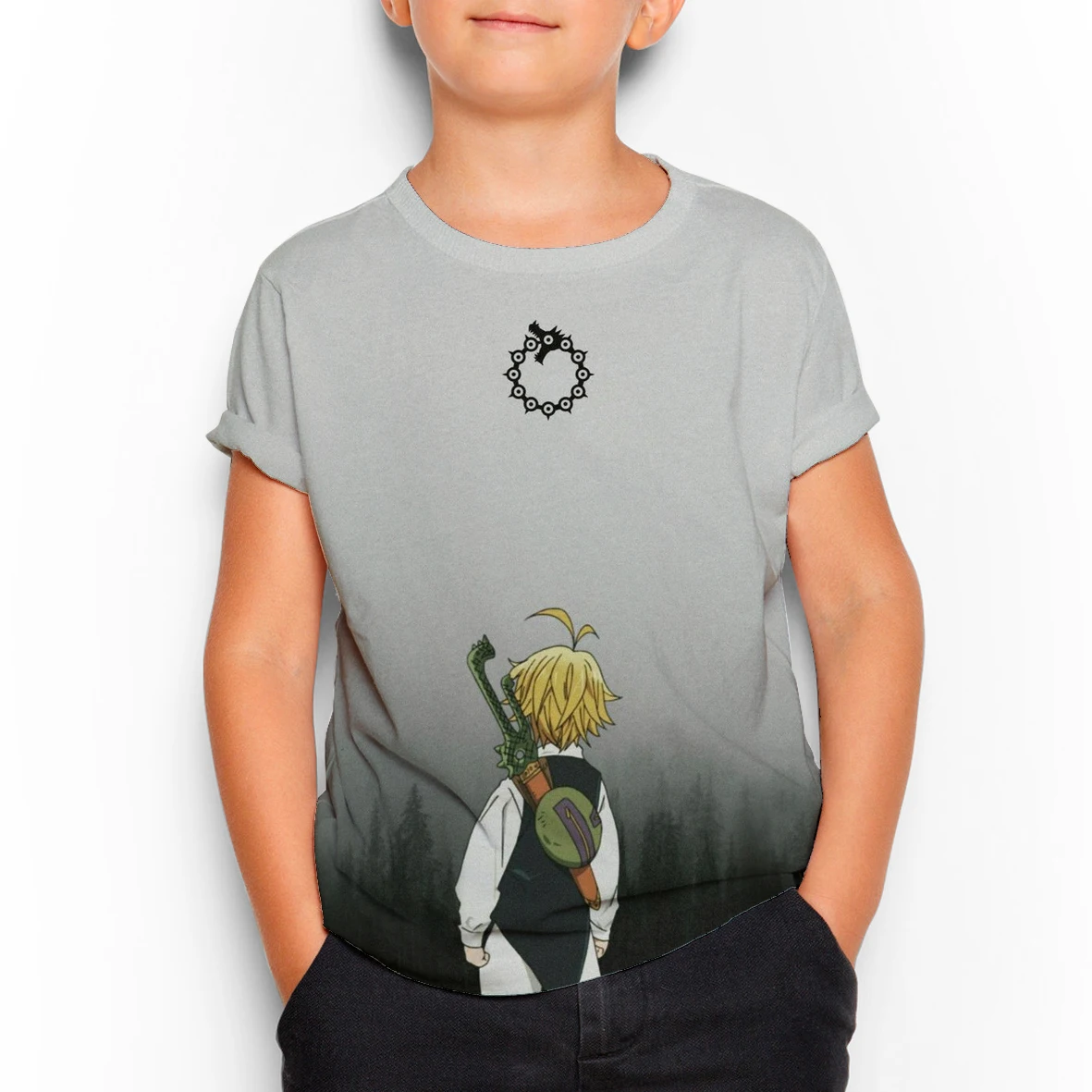 

Seven Deadly Sins Print 3D Children's Clothing Cartoon Boys Girls T-ShirtOversized T-shirt Summer Tops Tees Kids Short Sleeve