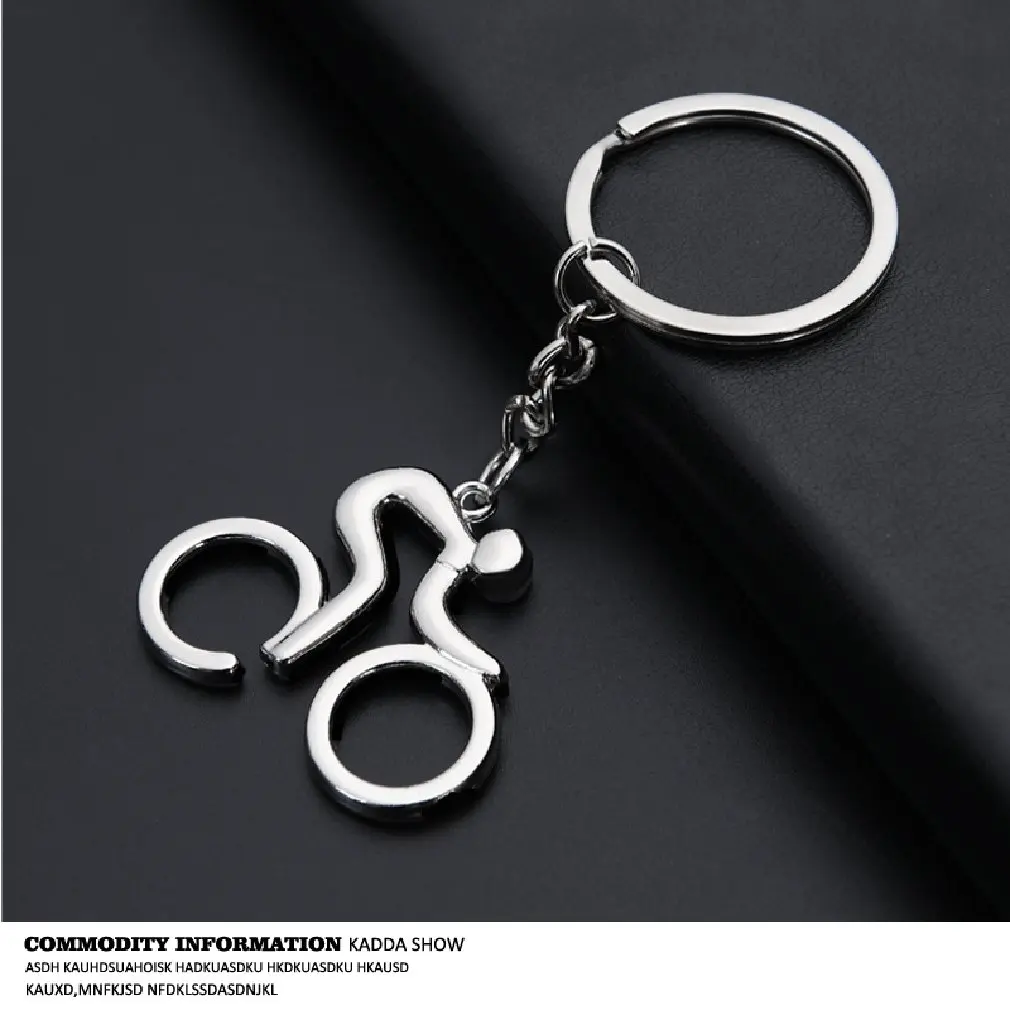 Sports Logo Key Chain Bike Running Weightlifting Football Basketball Keychain Ring Decor Accessories | Дом и сад