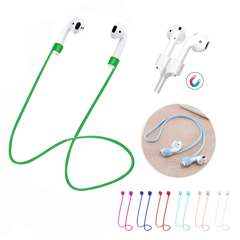Магнитный шнур для наушников Apple AirPods Pro 1 2 3 мягкий силиконовый шейный ремешок