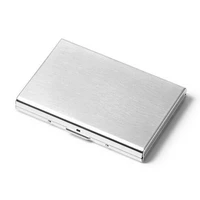 20pcs lot stainless steel aluminium metal case box business credit cardid holder case cover coin purse card case rfid wallet