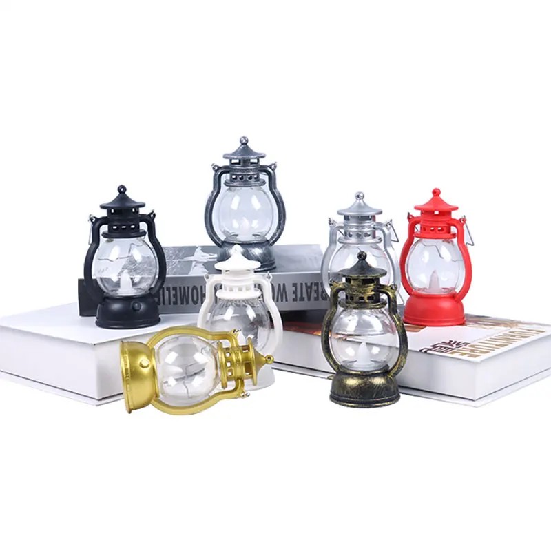 Светодиодный фонарь на Хэллоуин Ретро лампа с маслом украшение для Хэллоуина