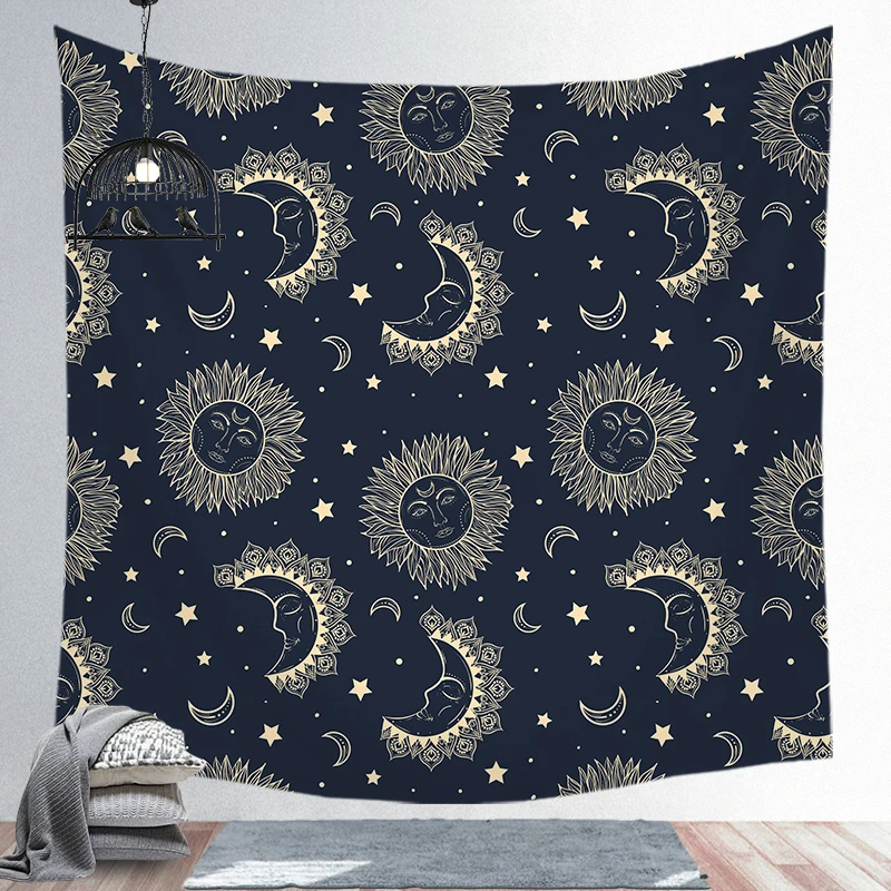 tapestry 25 Солнечный колдовство гобелен настенный ткань настенное одеяло фермерский дом домашний декор богемное украшение гардины для окон - Цвет: tapestry 25