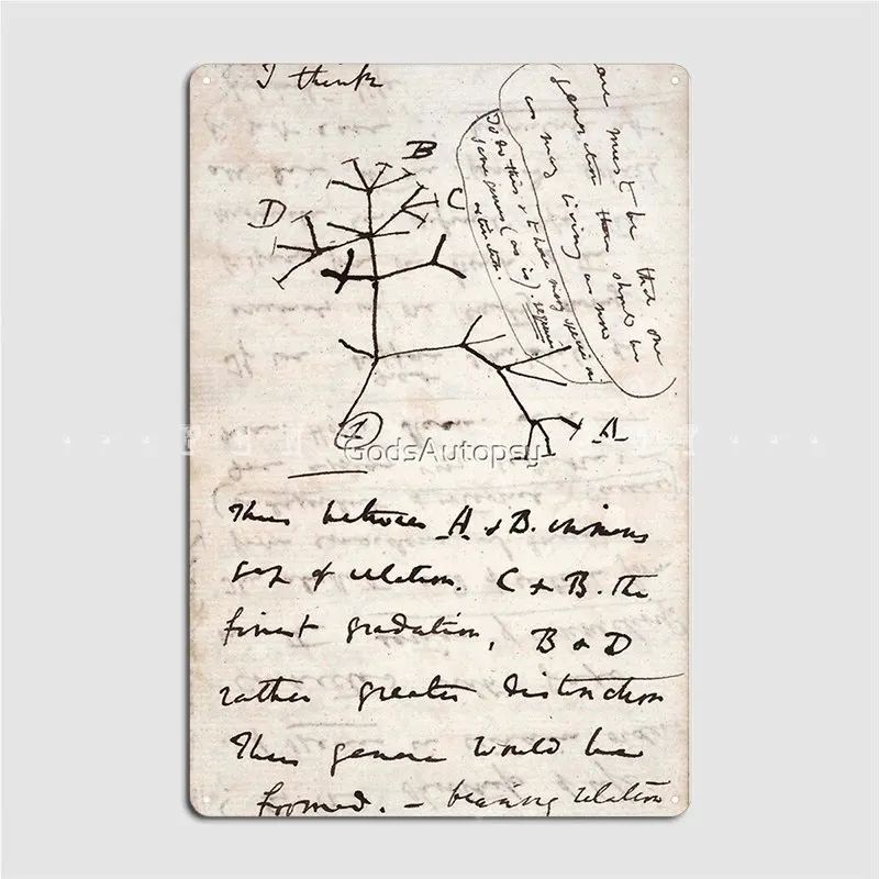 

Я думаю, Чарльз Дарвин 1, металлический знак, клувечерние, барная пещера, индивидуальные пластины, жестяной знак, плакат