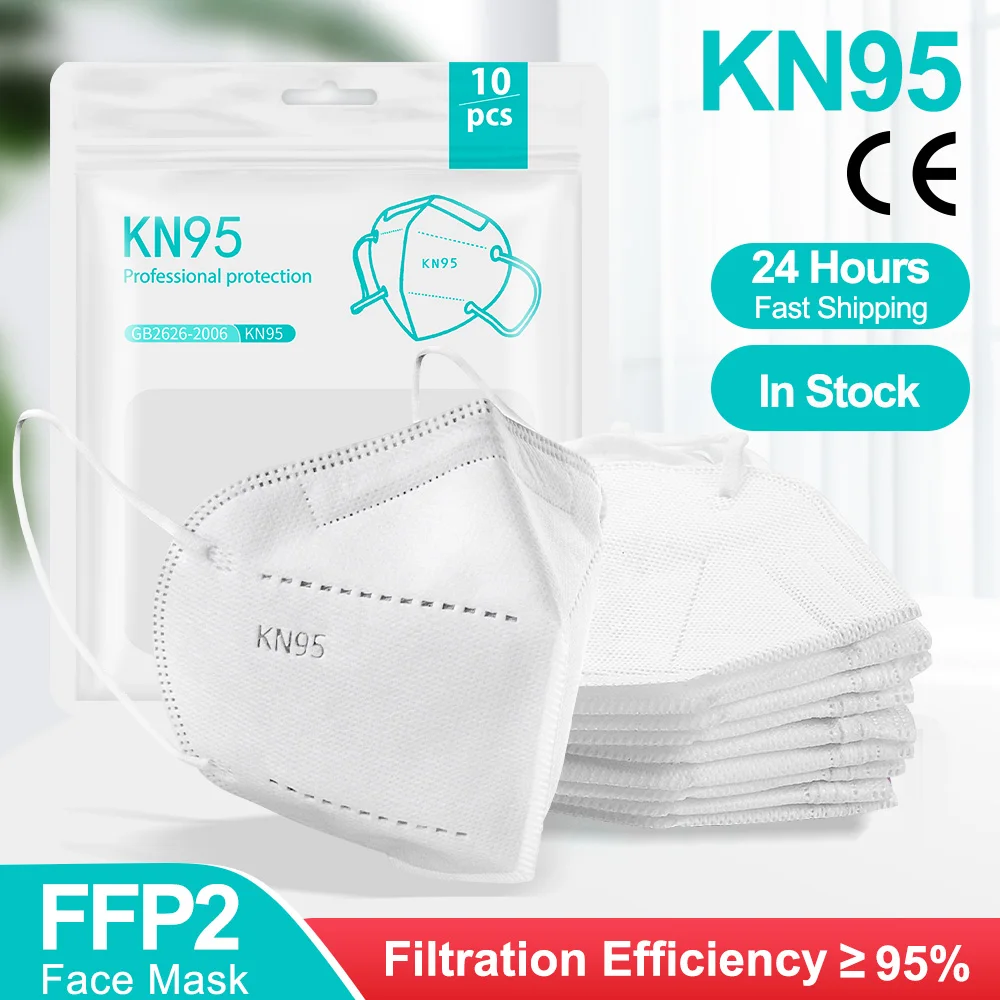 100 шт. FFP2 Mascarillas fpp2 KN95 маски для лица маска FFP2mask 5 слоев mondkapje kn95 homologada mascarillas