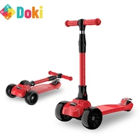 kids scooter light foldable tricycle scooter adjustable height three wheels skateboard 3 in 1 with seat doki toy 2021