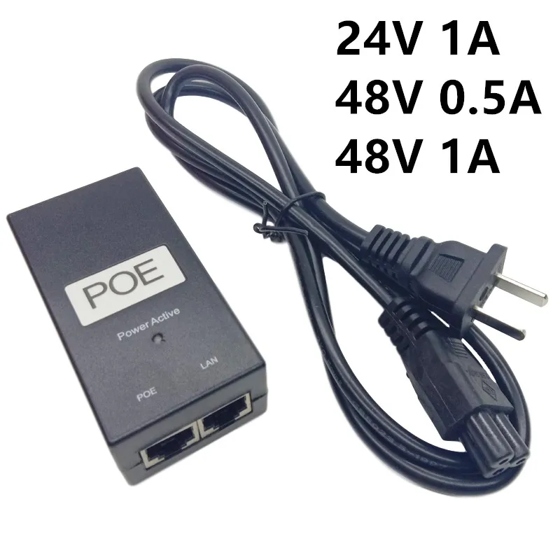 Блок питания PoE для POE IP камеры Адаптер в 24 В 48 0 5 А 1 постоянного тока|Адаптеры AC/DC| |