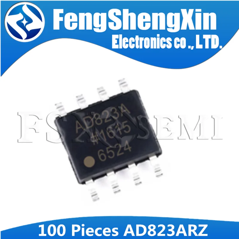 100 шт. AD823AR SOP-8 AD823ARZ SOP8 AD823 AD823A SOP Dual 16 МГц от рельса до | Электронные компоненты и
