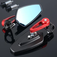 motorcycle aluminum rear view handle bar end side rearview mirrors for kawasaki z750 2004 2005 2006 zzr 400 z1000 vulcan s 650