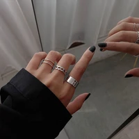 punk rock ring on finger chains adjustable rings for men women gifts gothic anillos hip hop jewelry rings 2021 trend accessories