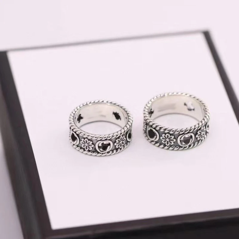 Кольцо из серебра Ag925 пробы роскошное Брендовое кольцо для пар женское высокого