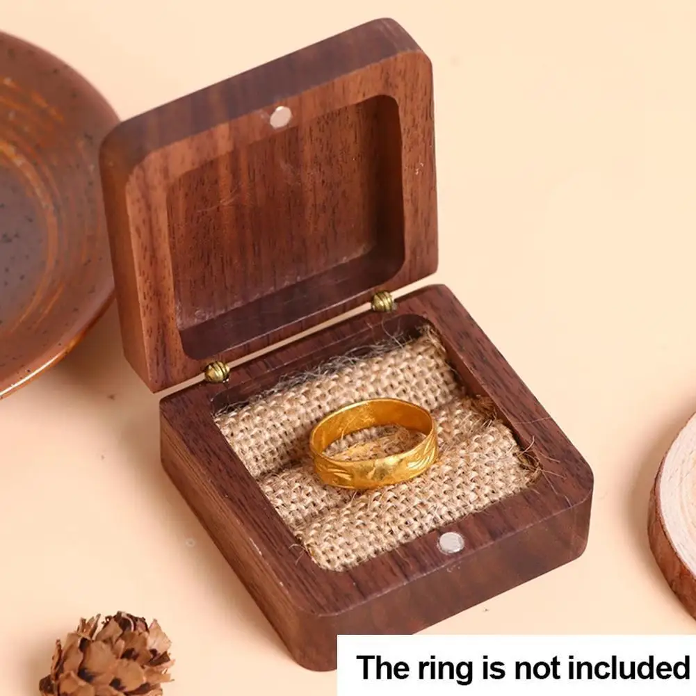 

Heart Wooden Ring Box Wedding Jewelry Box Holder Your Names And Date Wedding Ring Bearer Box Black Walnut Holder Organizer