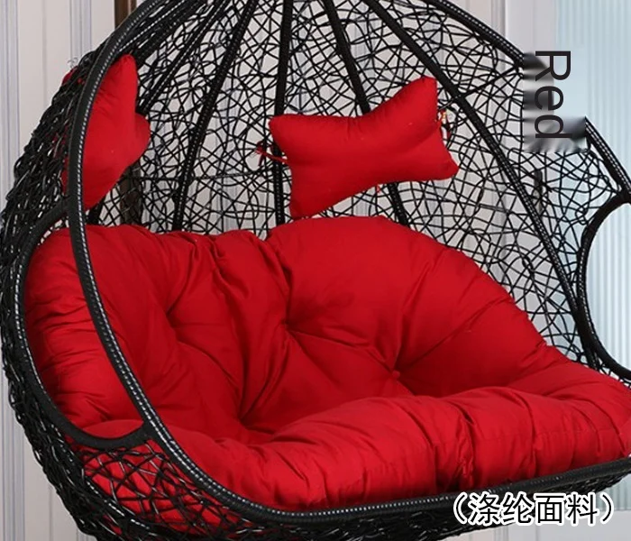 Подвесная корзина подушке подушки один двойной держатель ротанга ткань для