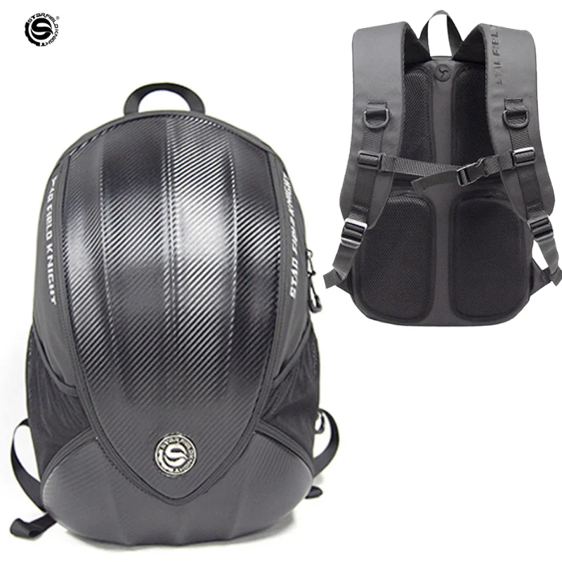 

Large Capacity Motorcycle Full Helmet Backpack Mesh Waterproof Motocross Luggage Pack Carbon Hard Shell Package Moto Suitcase