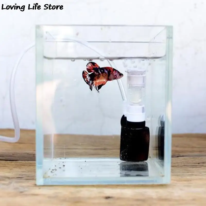 

1 х Миниатюрный внутренний очиститель, аквариумный Пневматический фильтр, аксессуар, аквариумный многослойный медиа-фильтр для увеличения ...