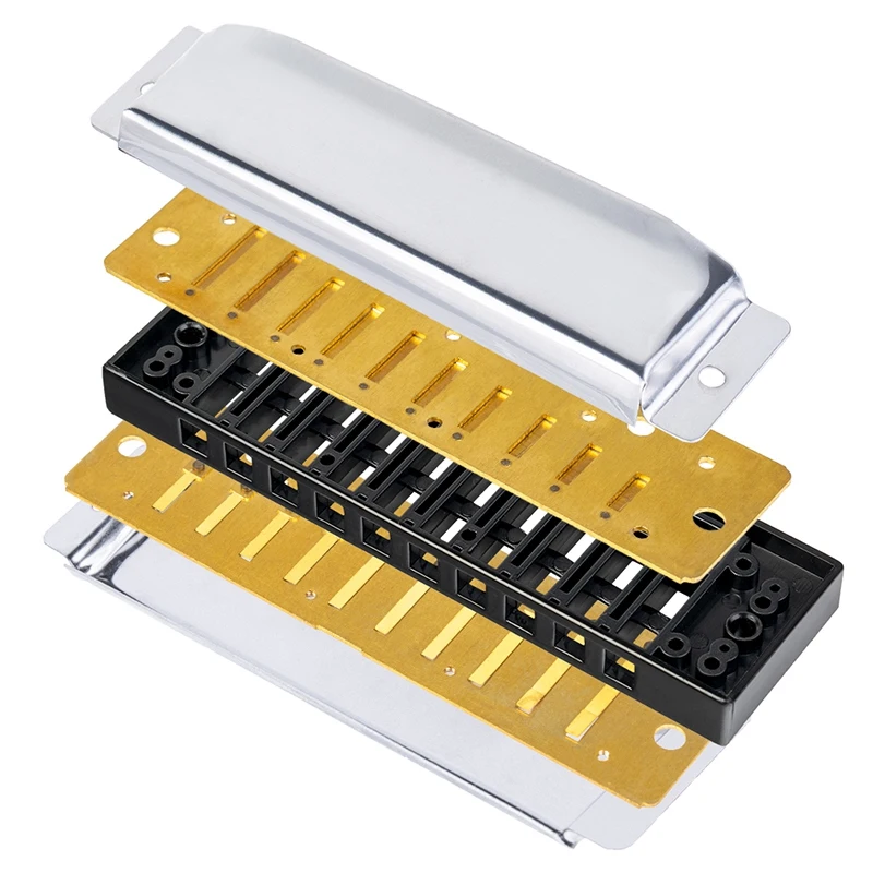 

NAOMI 7PCS for Harmonica Blues Band Harmonica Set with Case C,D,E,F,G,A,Bb