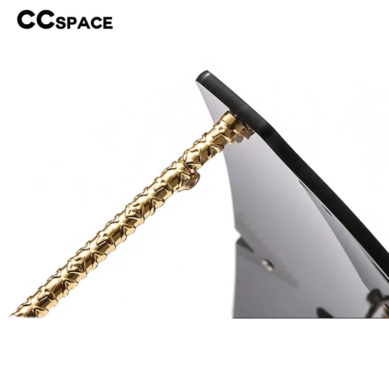 46290 без оправы большие роскошные солнцезащитные очки Квадратные мужские и