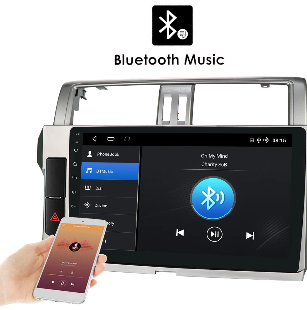 2g32g android10 car radio for toyota land cruiser prado 150 2013 2017 car dvd player car accessory 4g multimedia autoradio pc free global shipping