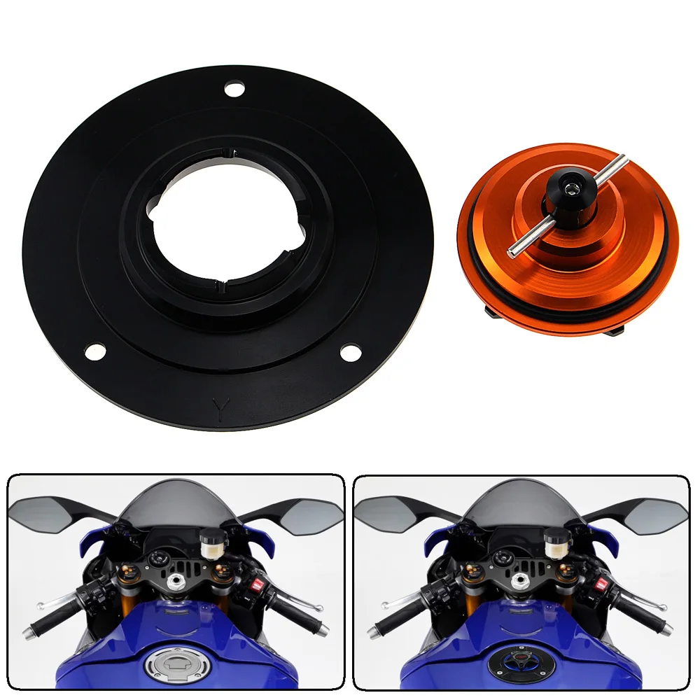 Аксессуары для мотоциклов крышка бензобака алюминиевая CNC YAMAHA YZF R3 YZFR3 YZF-R3 2015-2017