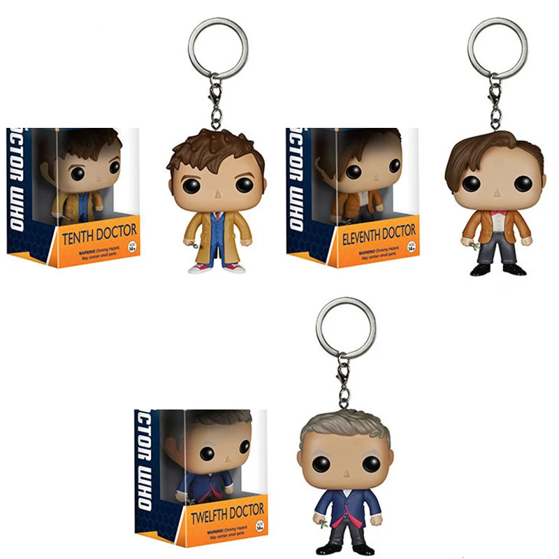 Карманный Брелок с доктором кто и двенадцатью врачами фигурка из коллекции