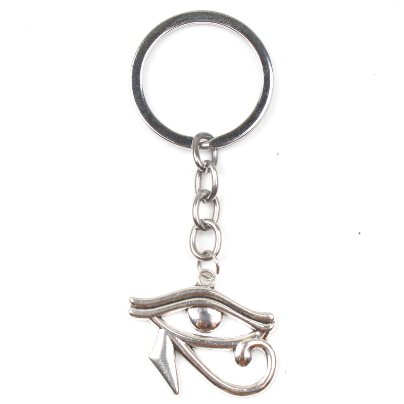 

New Fashion Contrast Color Retro Egyptian Eye Charm Charm Pendant Key Chain Man Woman Charm Package Key Ring Jewelry Gift