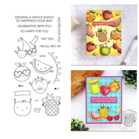 fruit metal cutting dies and clear stamps for scrapbook diy stencil decorative paper card embossing die cut craft template