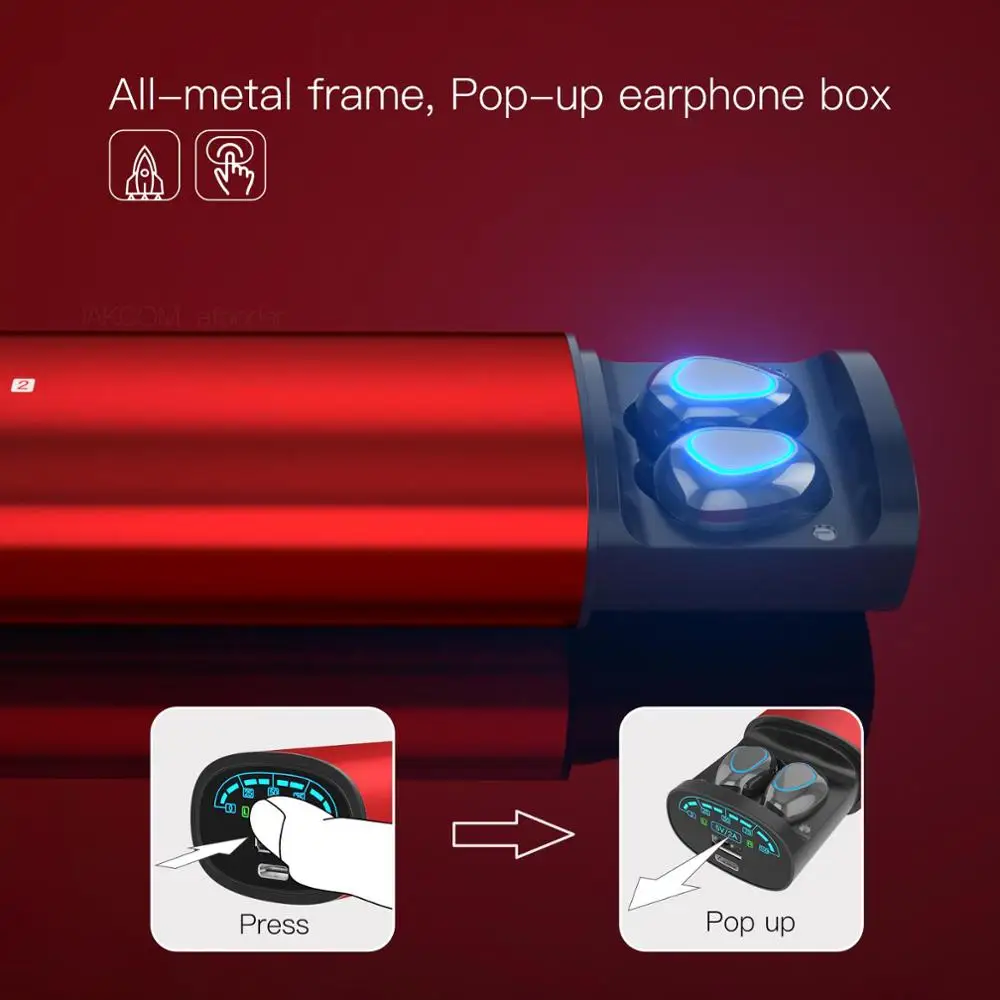 

JAKCOM TWS2 True Wireless Earphone Power Bank Super value than gaming headset undefined 2 case air