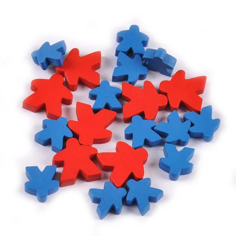 20 шт. синий/красный стоя людей/человека микс деревянных ремесло для украшения