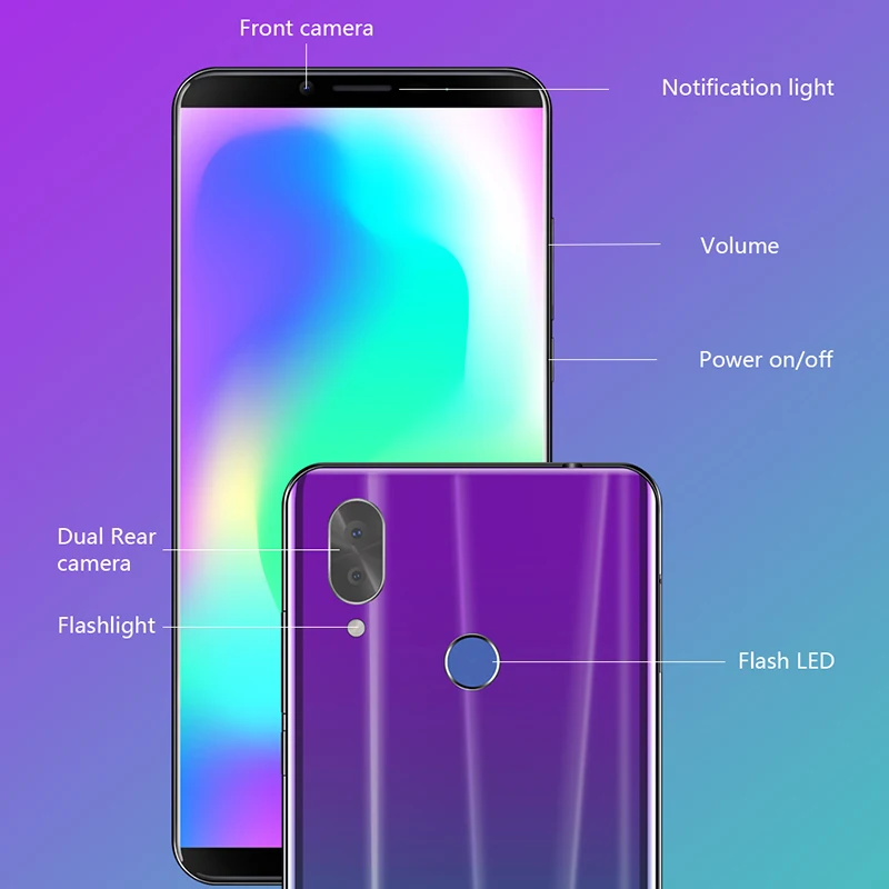Чехол для Cubot X19S 4 Гб + 32 ГБ Helio P23 Octa-Core Dual Камера 16MP 5 93 &quot2160*1080 FHD безрамочный экран