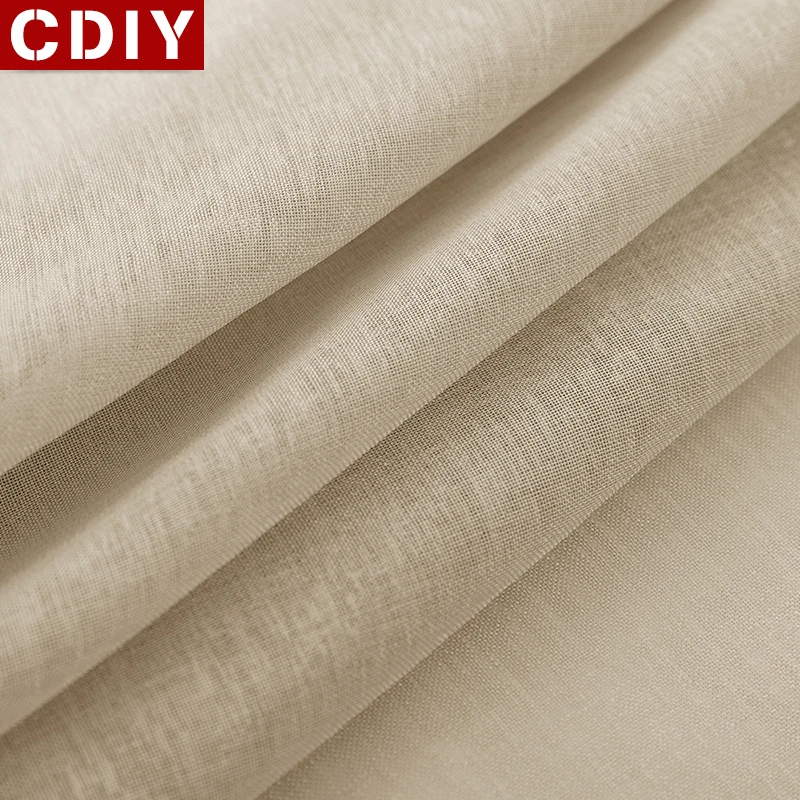 CDIY однотонная белая пряжа, тюль для гостиной, спальни, кухни, современные отвесные занавески, льняная вуаль, занавески на окна, на заказ