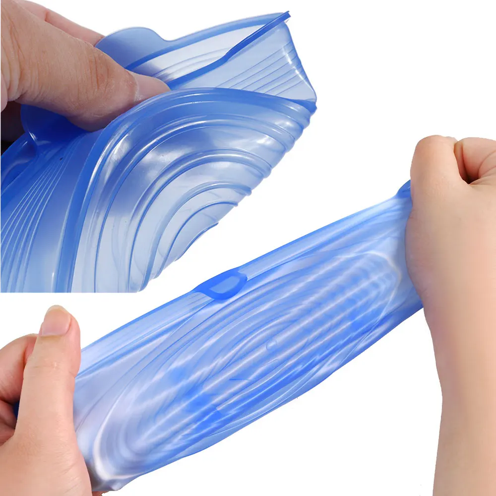 6 шт. универсальные силиконовые растягивающиеся крышки для кухонной