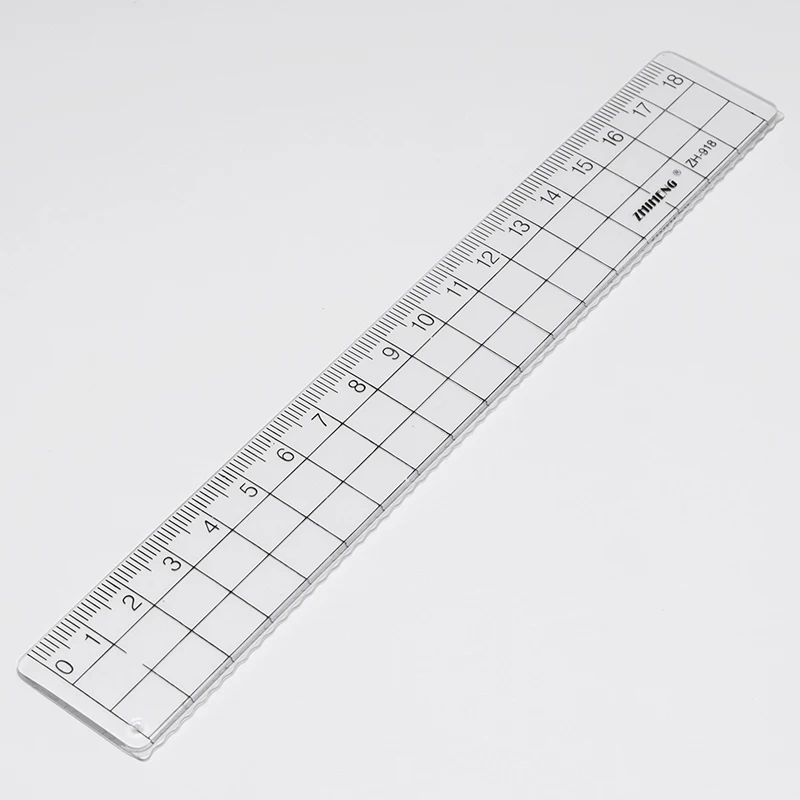 

1Pcs 15cm/18cm/20cm Acrylic Transparent Simple Ruler Students Measuring Tools Square Ruler Office School Stationery Supplies